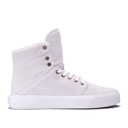 Supra Camino Mens High Tops Shoes White UK 17JZP